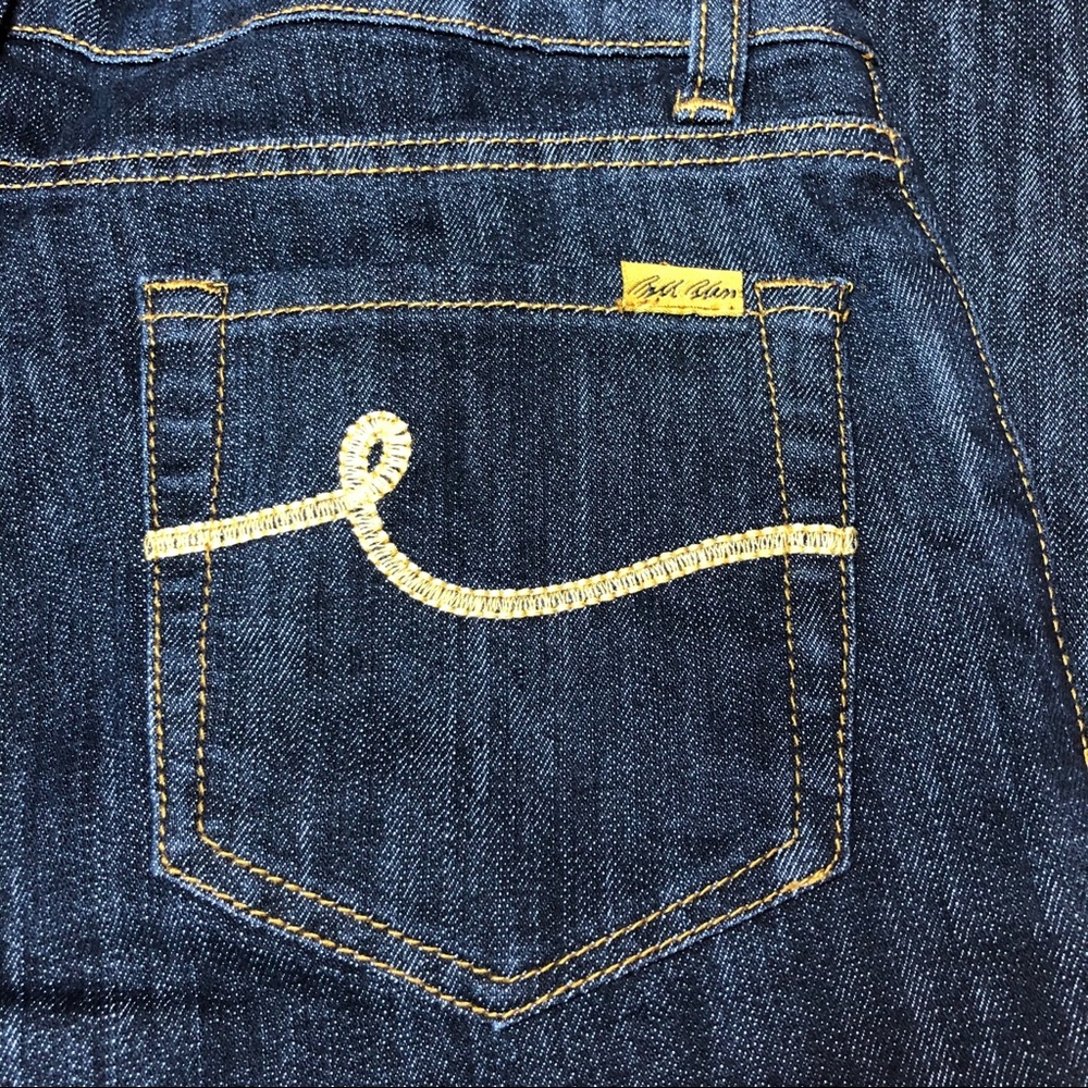 Bill Blass Womens Blue Jeans Size 8 Triangular Fit - Picture 4 of 7